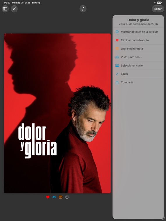 Página de la película