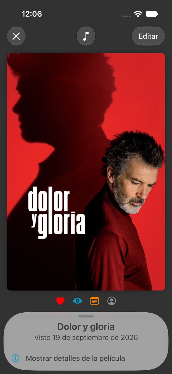 Página de la película