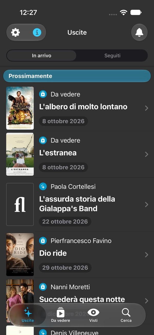 Prossime uscite