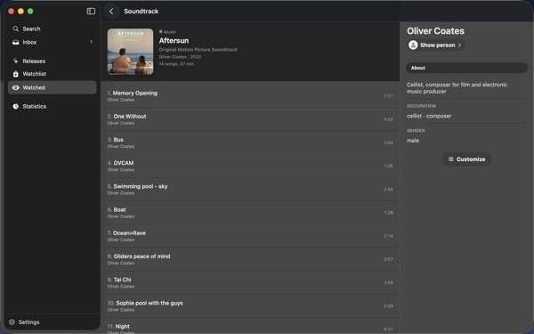 Film soundtrack dark