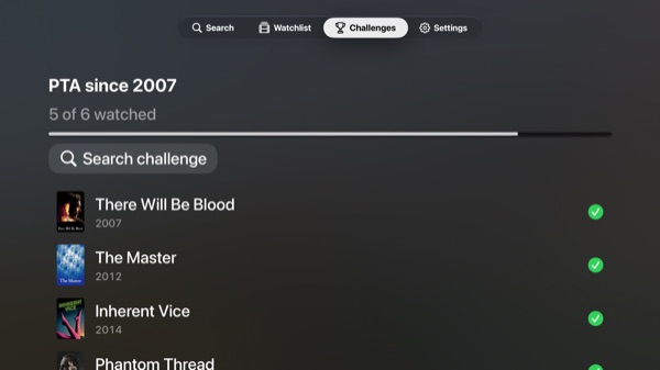 Challenge detail
